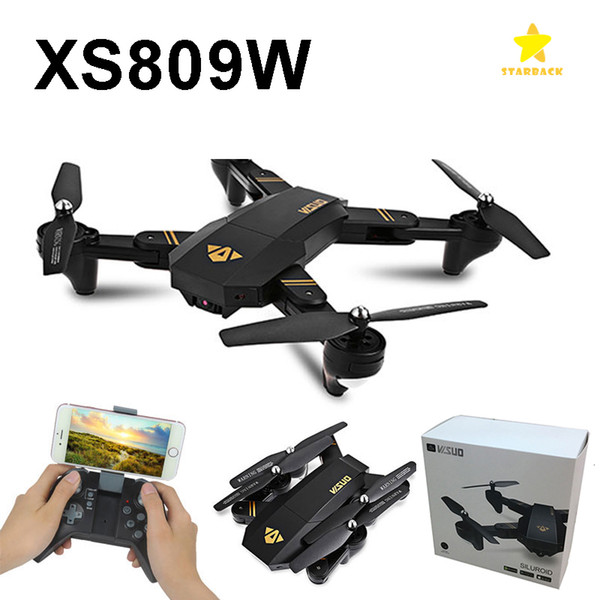 RC Camera Drones XS809W Mini Foldable Drone 0.3MP 2MP with WIFI Camera Altitude Hold Quadcopter