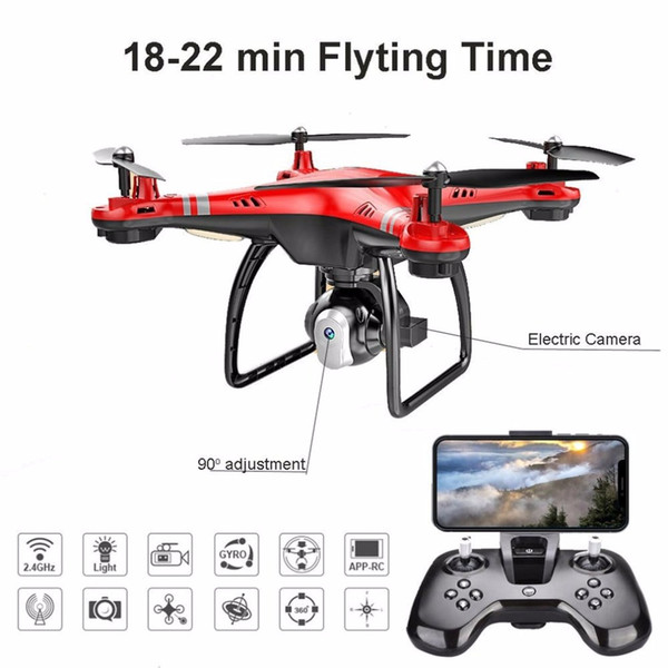 X8 RC Drone Camera Drone with HD 3MP 720p Camera Altitude Hold One Key Return/Landing/Take Off Headless Mode 2.4G RC Quadcopter