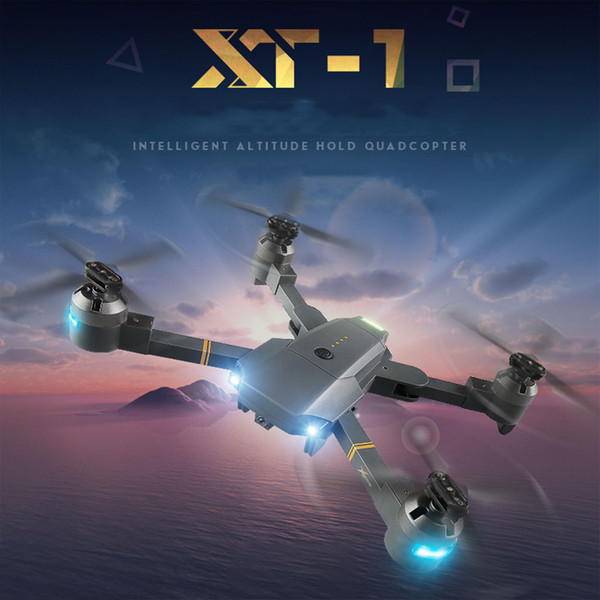 XT-1 folding fixed height aerial drone HD wifi real-time image transmission four-axis aircraft folding remote control aerial drone