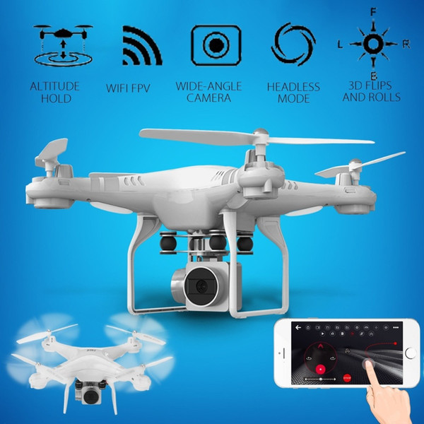 Lensoul Drone 4 Channel 2.4GHz 2MP HD camera LED Lighting 6-Axis Gyro 360degree Rolling Quadcopter APP Set Height Remote UAV