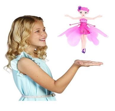 Flying Angel Dolls Toy Infrared Induction Control Flying Dolls Remote Control Flying Toys For Children Girl Creative Gift drone