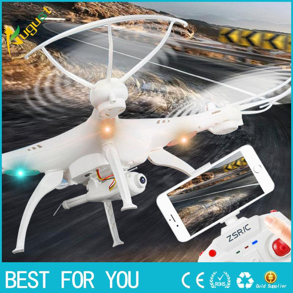 New hot ZSR/C 4CH Aerocraft 2.4GHz WIFI Mini Pocket Drone FPV 4CH gyro Quadcopter with 30W Camera Smartphone Holder Transmitter