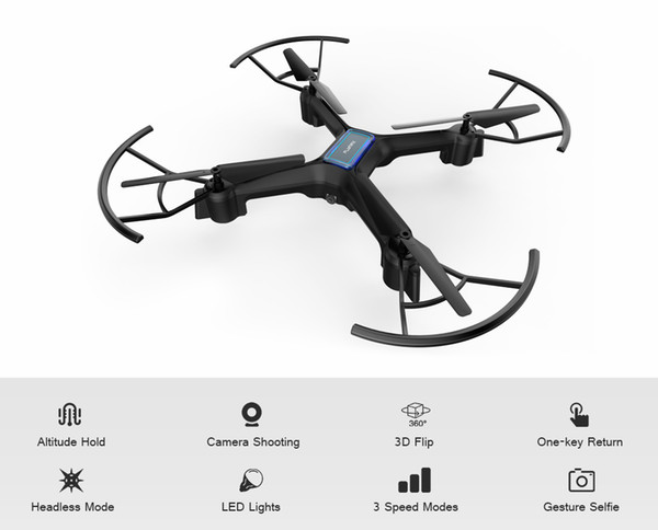 Flymax 2 WiFi Quadcopter 2.4G FPV Streaming Drone gesture photography function perform 360° stunt rolls