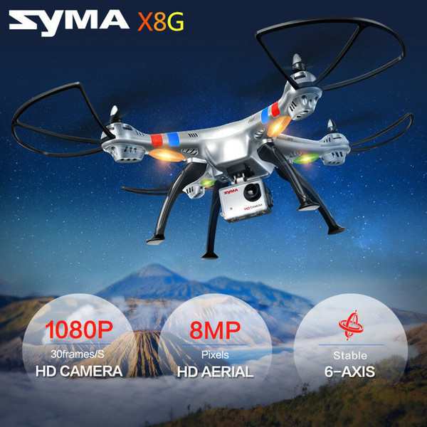 2019 NEW Syma X8G 2.4Ghz 6-Axis Gyro 4CH RC Drone Quadcopter 8MP 1080P HD Camera