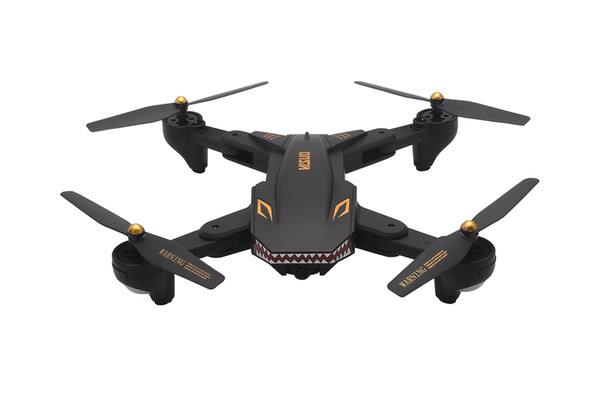 VISUO XS809S RC Drone with 2.0MP Wide Angle Camera Quadcopter Wifi FPV Foldable One Key Return Altitude Hold G-sensor with 3 Extra Battery