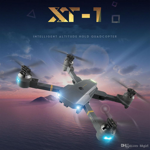 XT-1 folding fixed height aerial drone HD wifi real-time image transmission four-axis aircraft folding remote control aerial drone