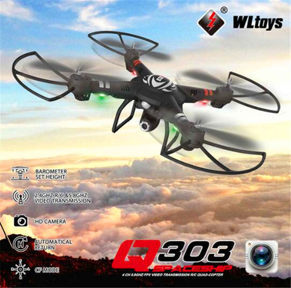 WLtoys Q303-C Q303C with 2MP HD Camera One Axle Gimbal 2.4G 4CH 6 Axle RC Quadcopter RTF Mode Switch+2