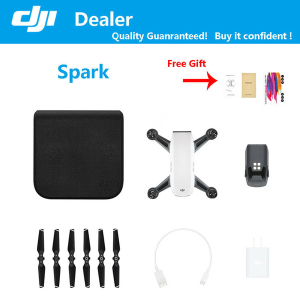 DJI SPARK Mini FPV Drone 12MP Camera 1080p Video 2-Axis Gimbal Active Track