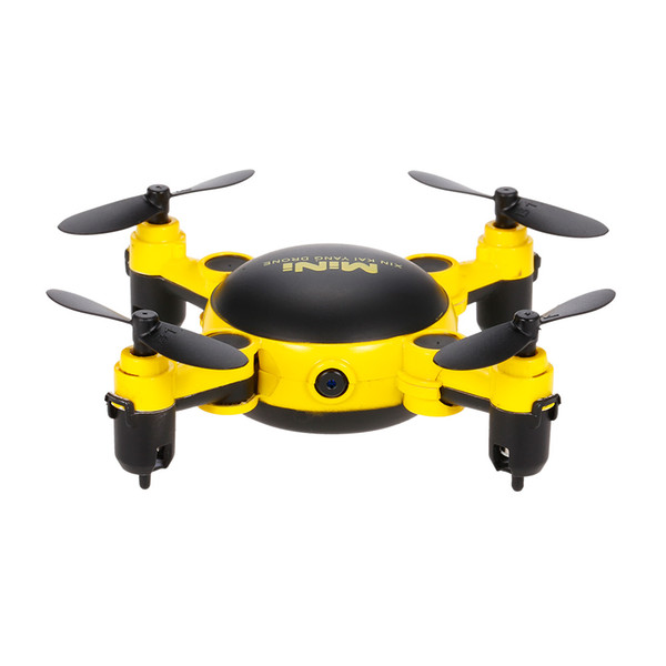 TOYS KY901 2.4G Wifi FPV 0.3MP Camera Drone Foldable Mini Drone Arm Altitude Hold RC Quadcopter Quad Yellow