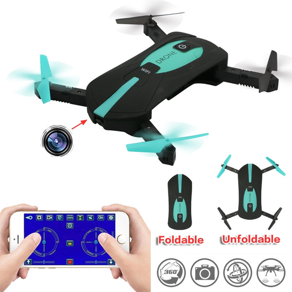 Mini Selfie Drone JY018 WIFI 0.3MP Remote Control Foldable Quadcopter Drones with Camera Pocket RC Helicopter PK H37