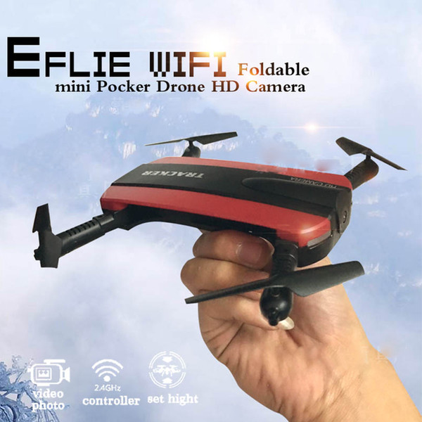 New arrival Phone Control JXD523 Tracker Foldable Mini Rc Selfie Drone with Wifi FPV 720P HD Camera Altitude Hold&Headless Mode OTH770