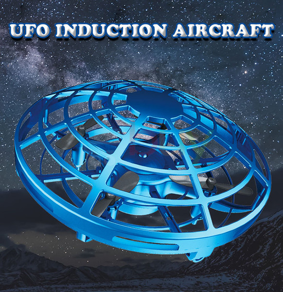 Mini UFO Drone Toys Infrared Sensing Control Interactive Aircraft Gesture Induction Controlled Altitude Hold Quadcopter for Kids