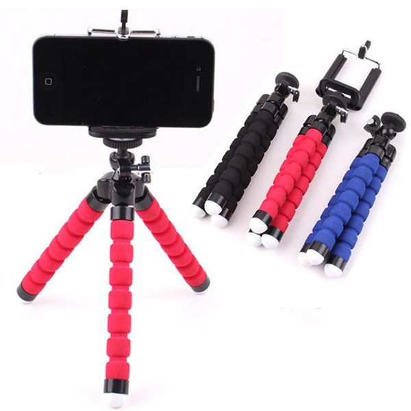 Mini Flexible Sponge Tripod for iPhone Samsung Xiaomi Huawei Mobile Phone Smartphone Tripod for Gopro Camera Accessory