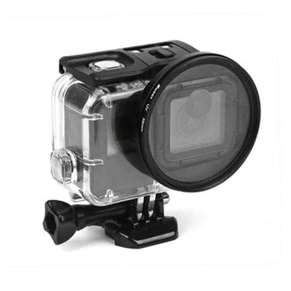 SHOOT 58mm Lens Filter Set For GoPro Hero 6 5 Black Waterproof Case With Adapter Ring Diving Filter for GoPro Hero 5 Accessories