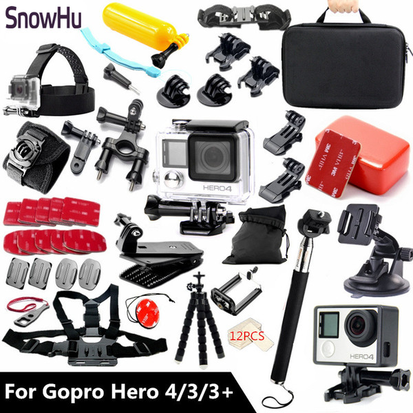 Freeshipping Accessories set Waterproof Housing Case Suitable for Go pro Hero 4 hero 3 hero 3+ with Black Edition TZ60