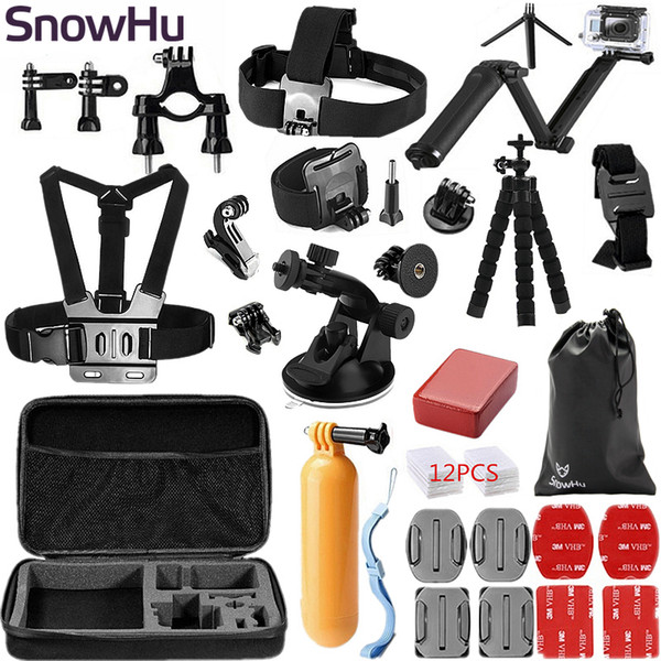 Freeshipping Accessories set Three way Monopod for go pro hero 5 4 3+ for xiaomi yi sjcam eken h9 camera GS46