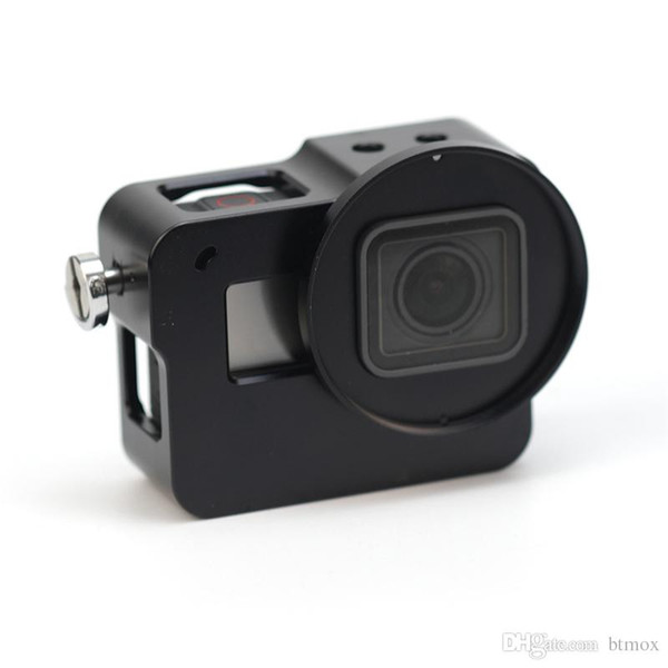 new Alloy hero 5 cage Protective Housing Case Shockproof Housing Case Metal With Lens Cap For GoP Hero 5 Black camera