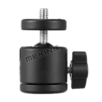 tripod head Meking mini camera tripod flash head ball adapter with 1/4