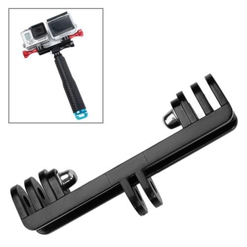 Double Mount Dual Bracket Monopod Adapter Selfie stick Holder For Gopro Hero 6 5 4 3+ Session Xiaomi YI 4K SJCAM Action Camera