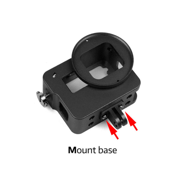 SHOOT for GoPro Case Aluminum Alloy Protective Case for GoPro Hero 6 Action Camera with UV Filter Rugged Case Mount