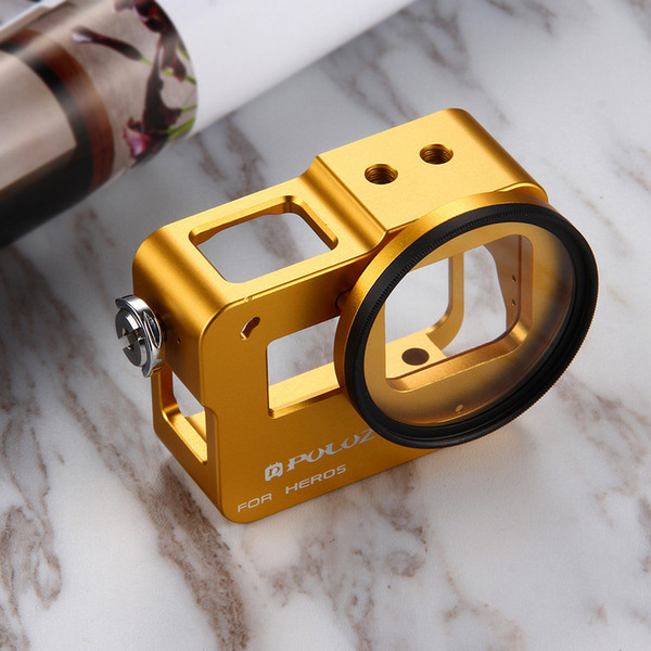 Metal Alloy CNC Protective Cage Shell Aluminum Housing Case Frame For GoPros 6 / 5 Camera Housing Frame