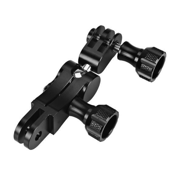 Black Aluminum Gimbal Adapter for Xiaomi Yi Gopro SJcam Sports Action Camera with quick release plate