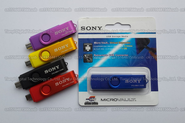 8GB/16GB/32GB/64GB/128GB/256GB SONY USB2.0 OTG USB Flash drive/Mobile Phone OTG Pendrive/U disk high speed OTG memory disk