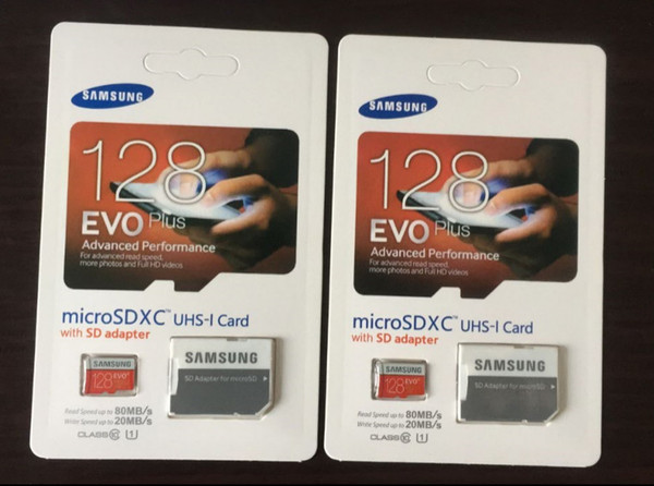 8GB/16GB/32GB/64GB/128GB/256GB Original Samsung EVO+ Plus micro sd card Class10/smartphone TF card/Tablet PC Storage card 80MB