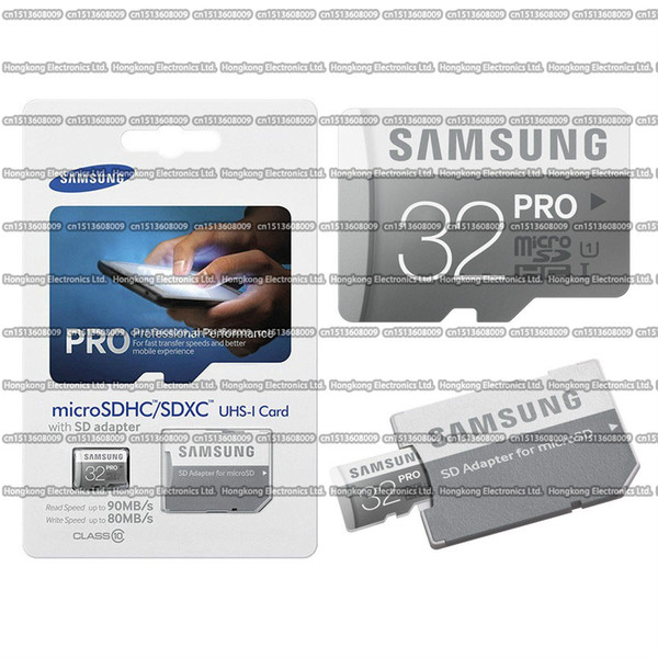 8GB/16GB/32GB/64GB/128GB/256GB Original Samsung PRO micro sd card Class10/Tablet PC TF card/memory card/SDXC/SDHC card 90MB/S