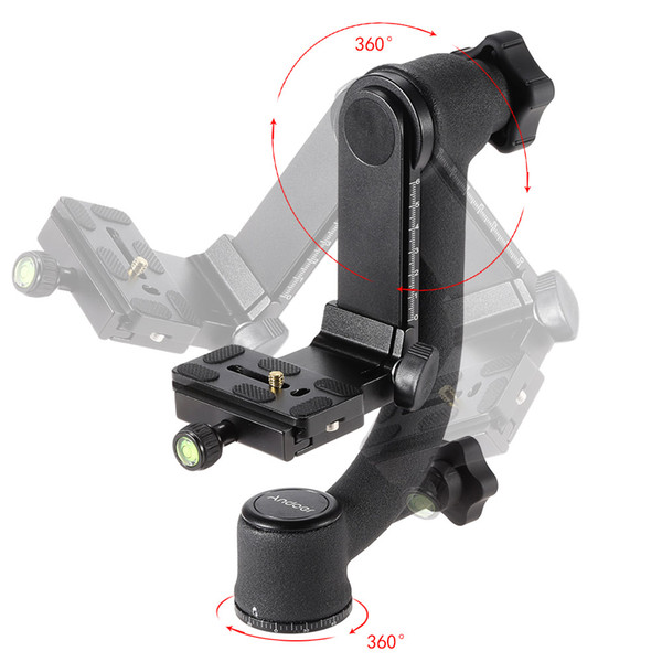 gimbal tripod head Andoer BK-45 Professional Gimbal Tripod Head for Camera Telephoto Lens Quick Release Plate 360 Degree Rotation