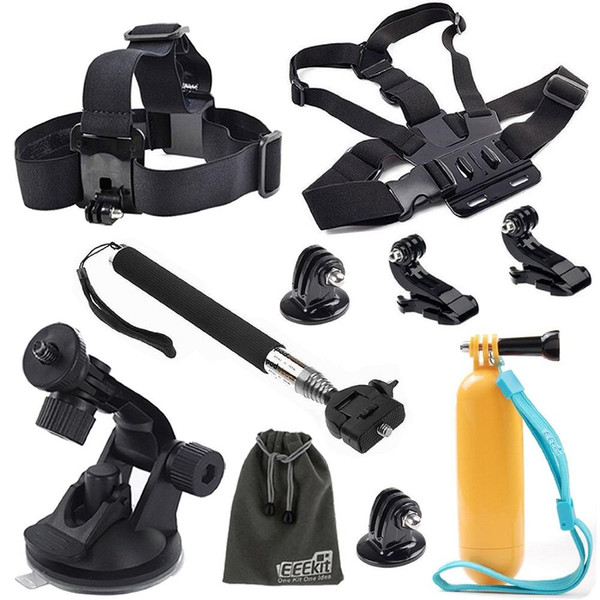 2016 new Arrival Camera Accessories 10 in 1 set Accessories Replacement for Go Pro Sport Action Cam DHL Free Shipping