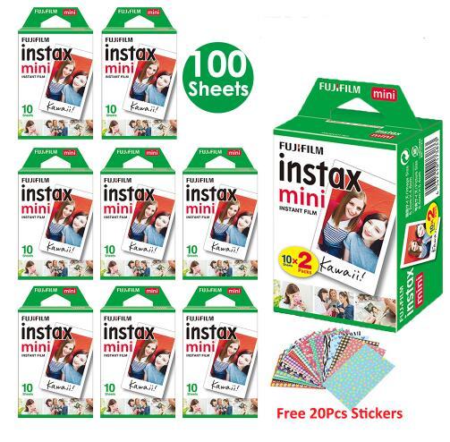 Fujifilm Instax Mini sheets white film instant photo paper for Instax Mini 8 9 7 s 9 70 Camera SP-1 2 Camera