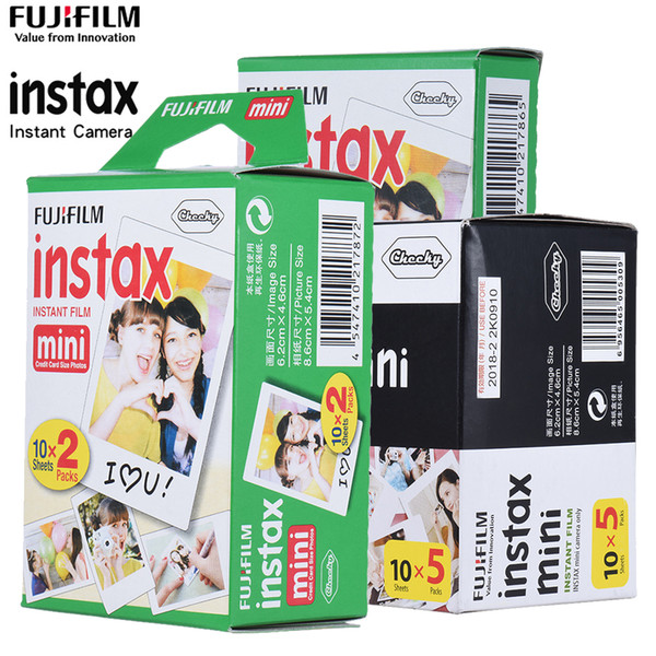 10/20/50 Sheets Instax Mini White Film Photo Paper Snapshot Album Instant Print for Instax Mini 7s/8/25/90/9