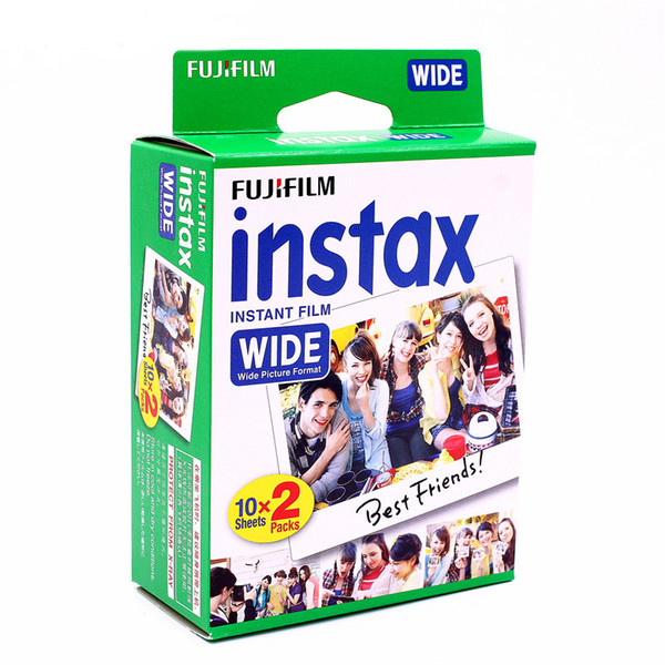 High qulaity Fujifilm Instax Instant Wide Film 20 White Sheets For 300 200 210 100 500AF free shipping