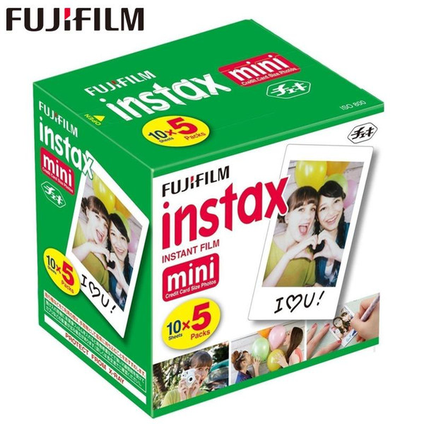 Original Fuji Fujifilm Instax Mini 8 Film White Edge Photo Papers For Mini 9 7s 90 25 55 Share SP-1 Instant Camera 50 sheets