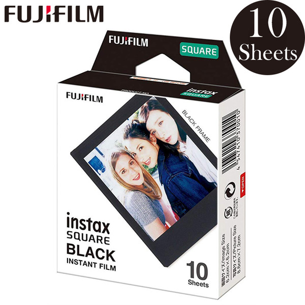 Fujifilm 2018 New Fujifilm Instax Square Black frame Instant 10 Film for Fuji SQ10 Photo Camera SP3