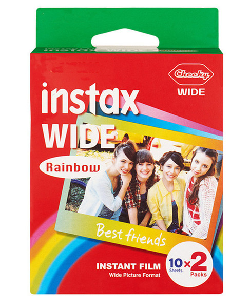 Newest Instax Mini Rainbow Instant Film 20 sheets For Mini 90 8 25 7S 50s Polaroid Instant Camera DHL free