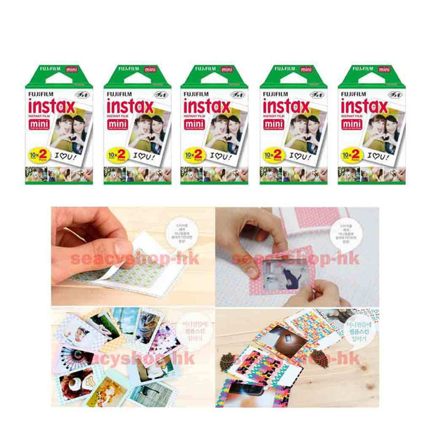 100 Pcs 10 Pack Fujifilm Instax Film Mini Fuji Photo Neo 90 8 9 25 7S 50s SP-1