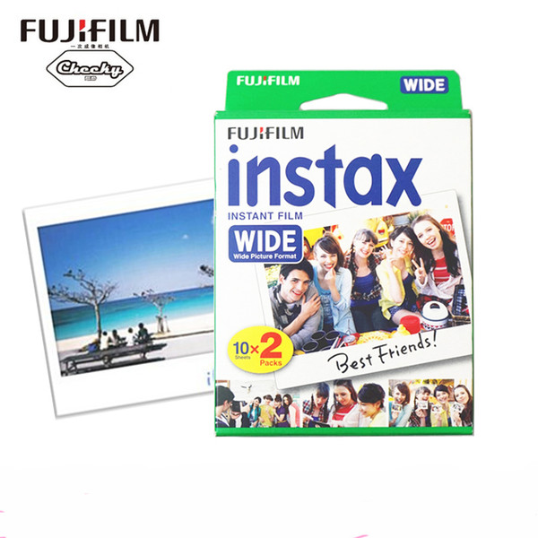 High qulaity Original Fujifilm Instax Instant Wide Film 20 White Sheets For 300 200 210 100 500AF free shipping