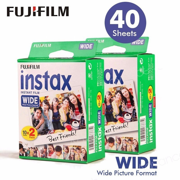 40 Films Fujifilm Instax Wide Instant White Edge For Fuji Camera 100 200 210 300 500AF Lomography photo