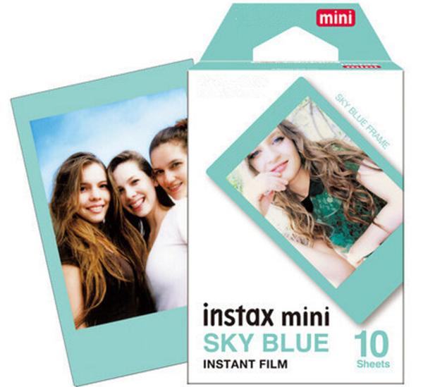 Newest Instax Mini Sky Blue Instant Film 10 sheets For Mini 90 8 25 7S 50s Polaroid Instant Camera DHL free