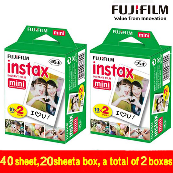 Genuine 40 Sheets White Edge Fuji Fujifilm Instax Mini 8 Film For 8 50s 7s 7 90 25 Share SP-1 Instant Camera Fast Free Shipping