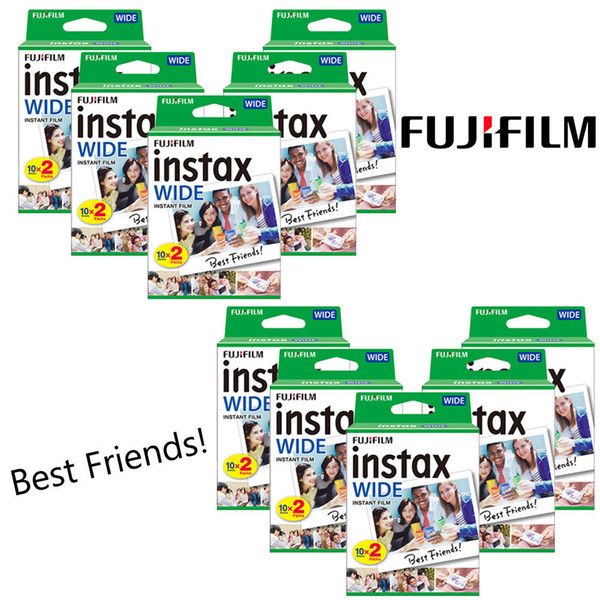 For Fujifilm Instax WIDE 210 200 300 100 500AF Instant Film Camera 10/ 20/ 40/ 60/ 80/ 100 Sheets Instax WIDE Films Photo Paper