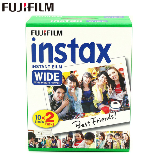 Brand New Fujifilm Instax Wide Film Plain Edge Twin Packs (20 Photos) for Instant Photo Camera Instax 200 210 Free Shipping