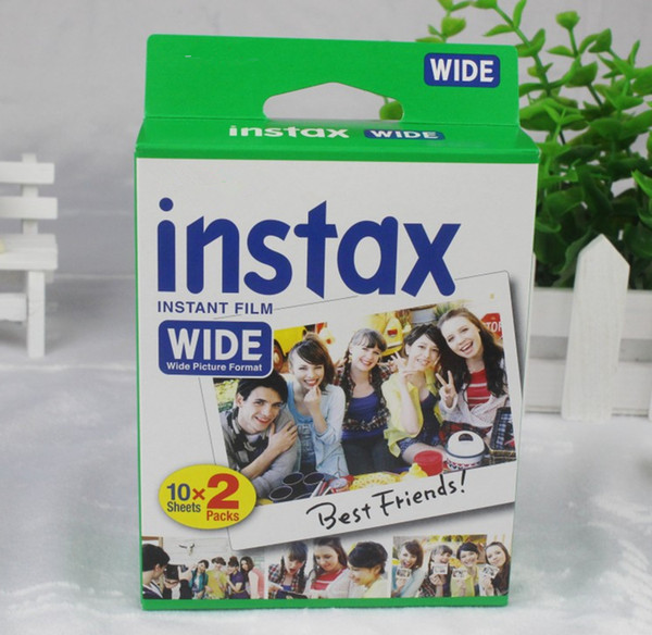 Genuine Fujifilm Instax Wide Picture Format Film White 20 Sheets For Fuji Instant Polaroid