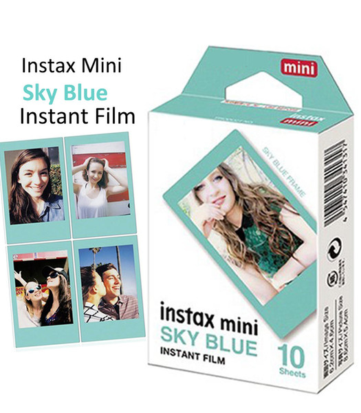 Instax Sky Blue Film 10 Sheets for Mini 8 Mini 9 70 90 Neo 25 50s 300 Camera Share SP-1 SP-2 Printer Polaroid