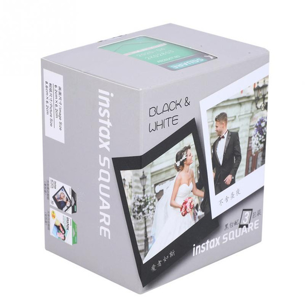 Instax Film White Black Edge 30 Sheets for Fuji Instax SQ10/SQ6/SP-3/SQ20