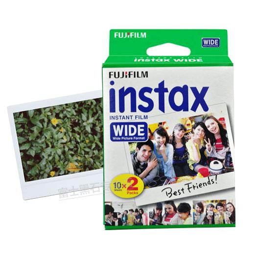 Brand New Fujifilm Instax Wide Film Plain Edge Twin Packs (20 Photos) for Instant Photo Camera Instax 200 210