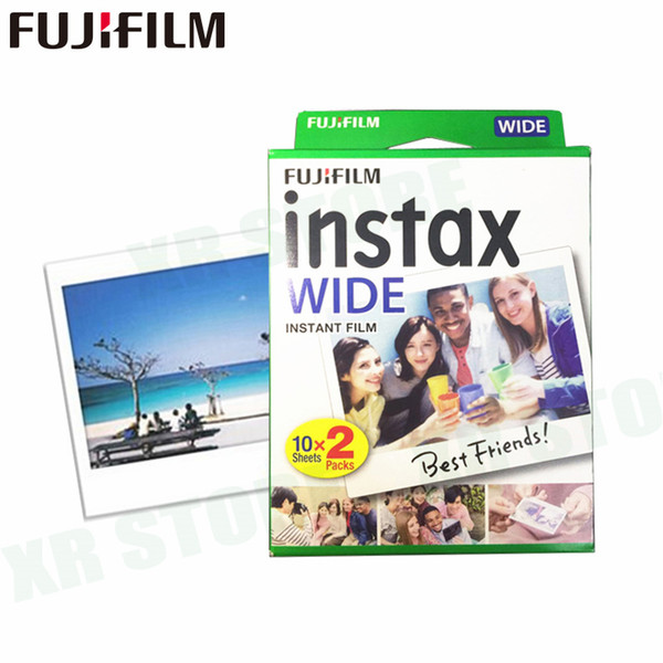 20 Films Fujifilm Instax Wide Instant White Edge For Fuji Camera 100 200 210 300 500AF Lomography photo