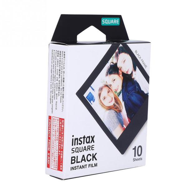 Instax Film Black Edge 10 Sheets for Fuji Instax SQ10/SQ6/SP-3/SQ20 High Quality